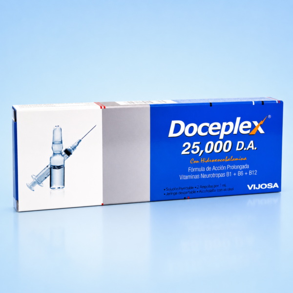 DOCEPLEX 25,000 D.A. Solución Inyectable Tripack - Bienestar Instantáneo