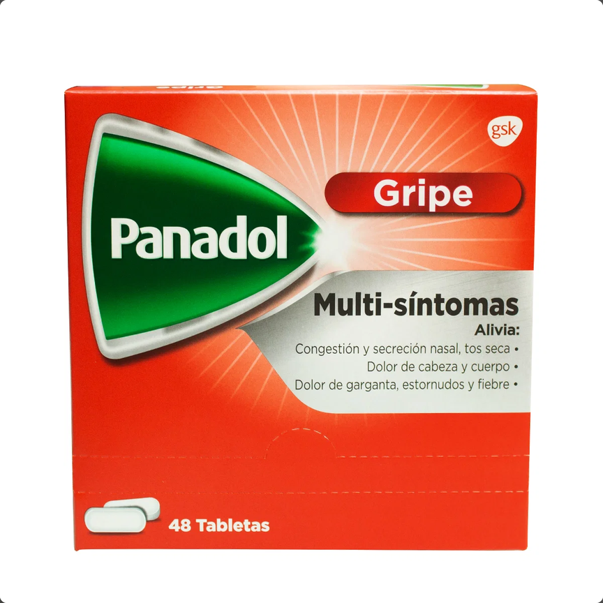 Panadol Multi-síntomas Gripe - 24 Sobres de 2 Tabletas