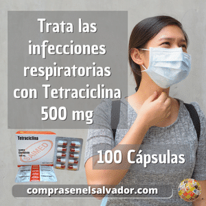 Tetraciclina Saimed 500 mg - 100 Cápsulas para Su Salud