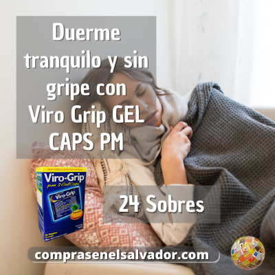 Viro Grip GEL CAPS PM - Alivio Nocturno para Tu Descanso