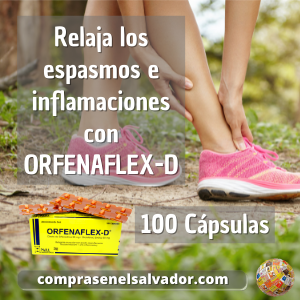 ORFENAFLEX D - 100 Cápsulas para Espasmos Musculares