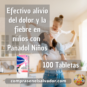 PANADOL PARA NIÑOS TABLETAS MASTICABLES DE 80 MG - 100 TABLETAS