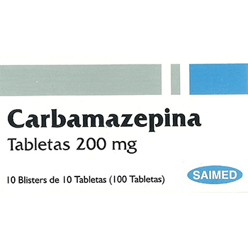 Carbamazepina 200 mg Saimed - 100 Tabletas
